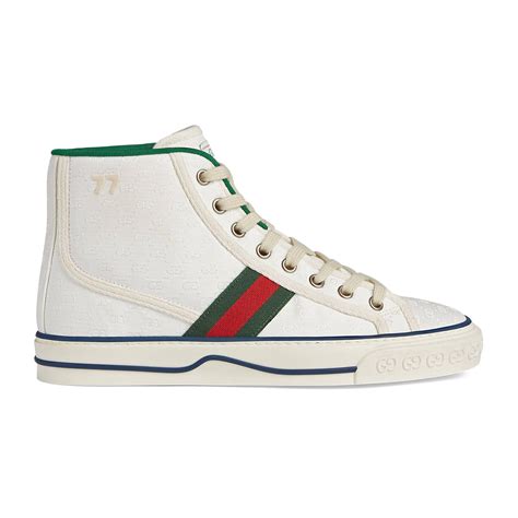 gucci tennis 1977 white|Gucci 1977 high top.